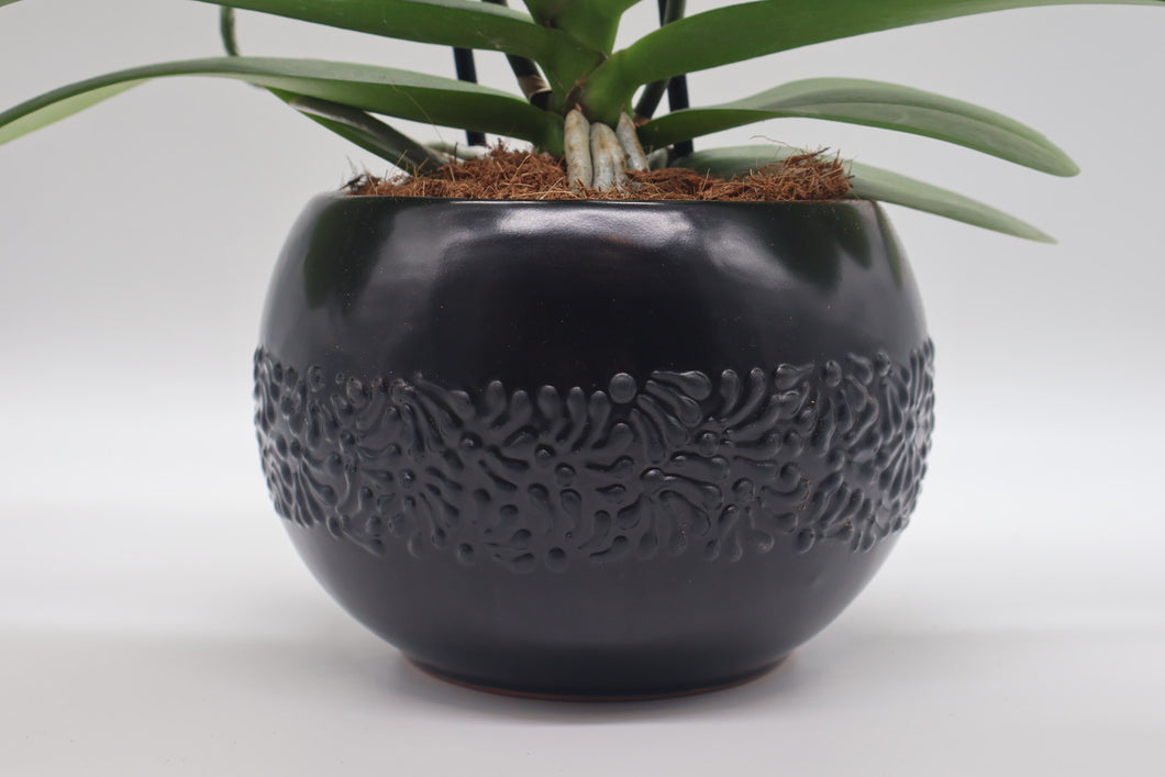 Black Talavera-Style Multipurpose Bowl